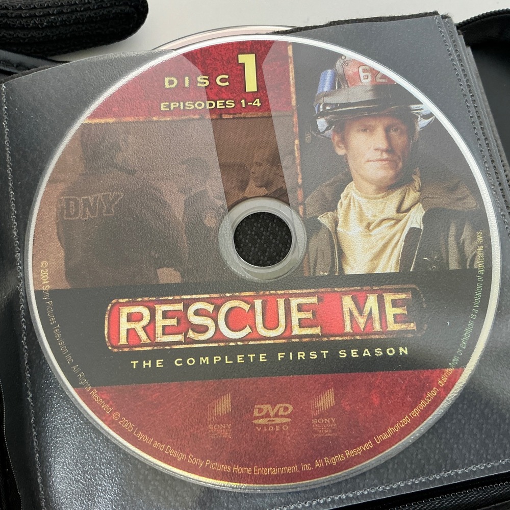Rescue Me DVD Seasons 1 2 3 4 Collection Denis Leary Drama Series in Travel Case
